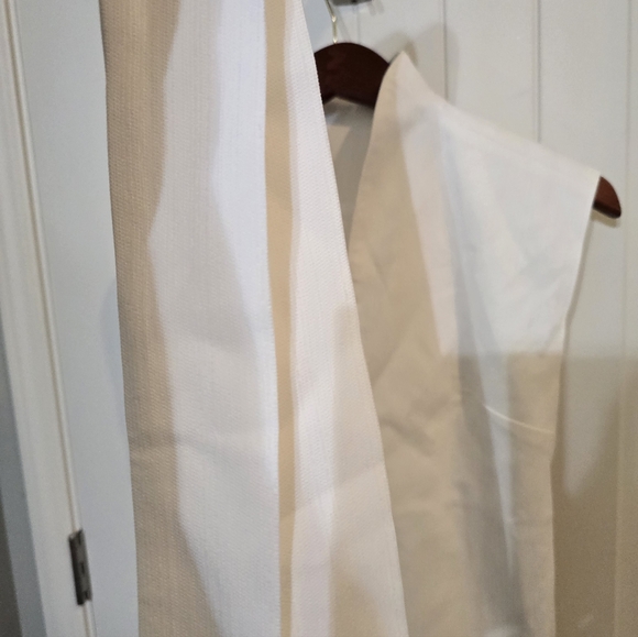 NWT Commense White Sleeveless Vest Top Blouse Tie Waist Belted Xs Old Money - Picture 8 of 10